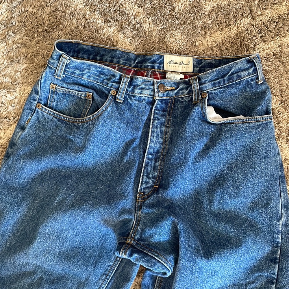 Eddie Bauer lined jeans. - Picture 2 of 3